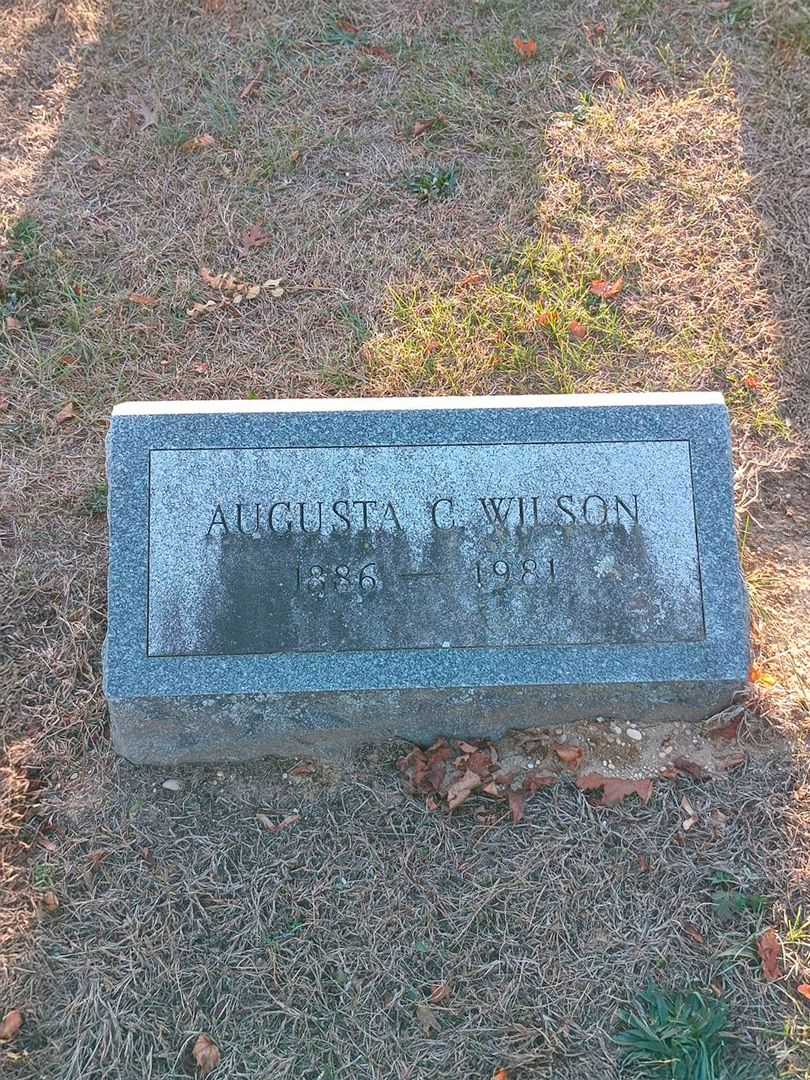 Augusta C. Wilson's grave. Photo 3