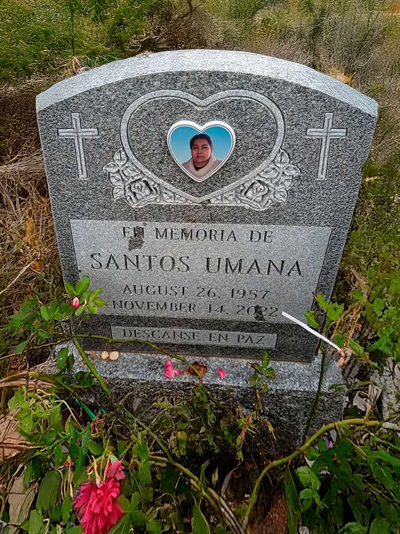 Santos Umana's grave. Photo 2