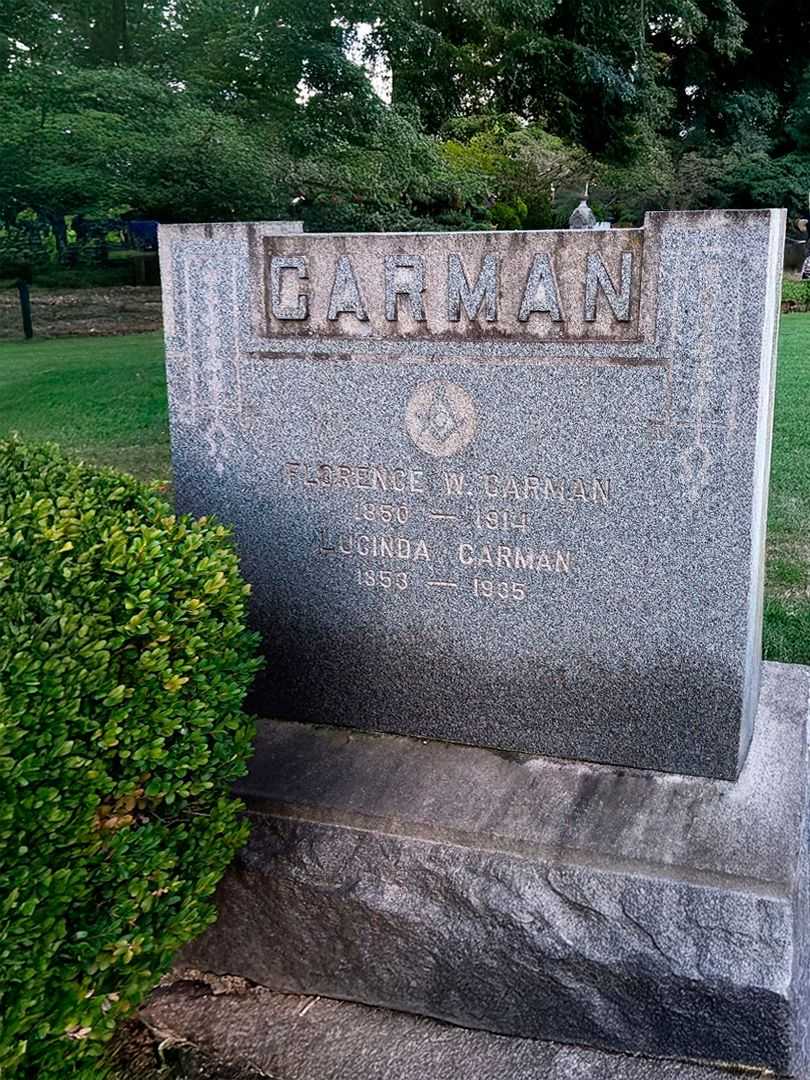 Lucinda C. Carman's grave. Photo 2