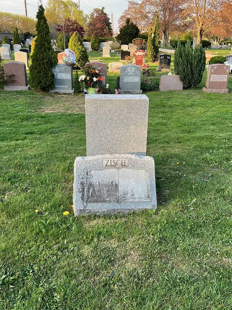 Reverend William A. Zisch's grave. Photo 1