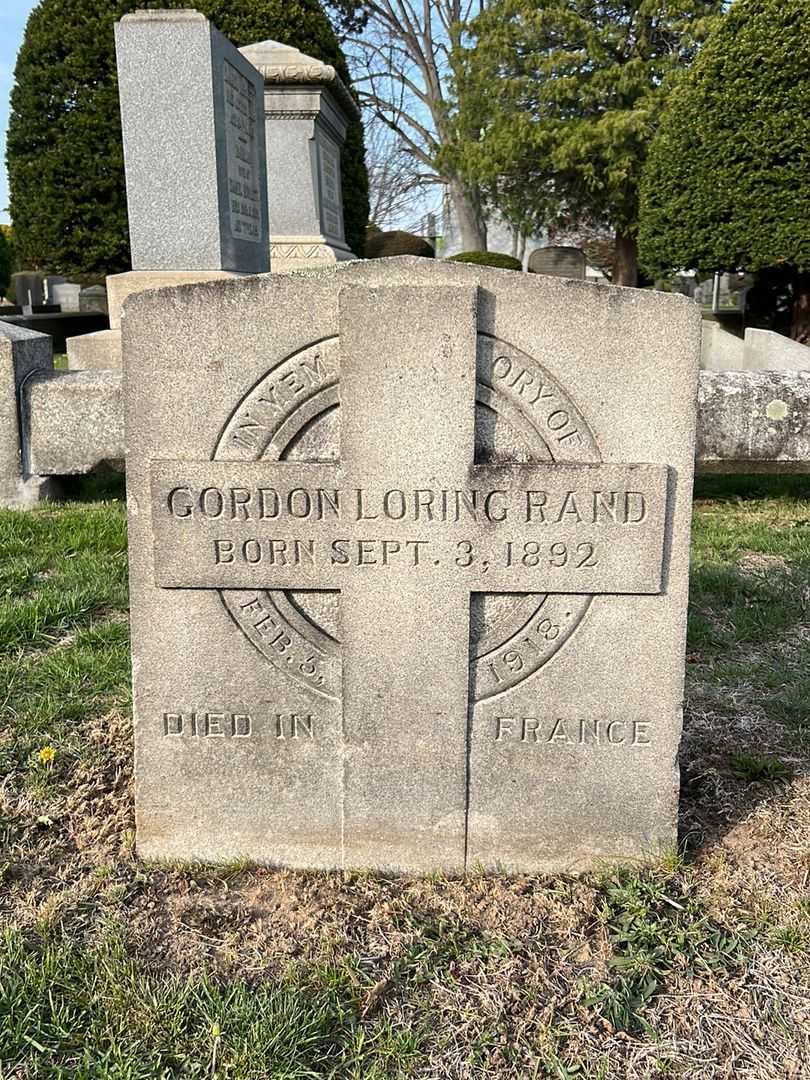 Gordon Loring Rand's grave. Photo 3