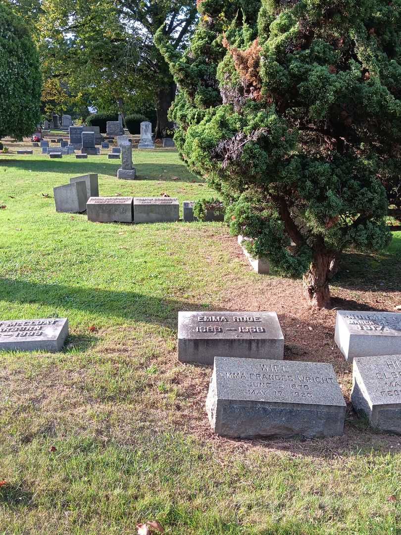 Emma Rode's grave. Photo 2