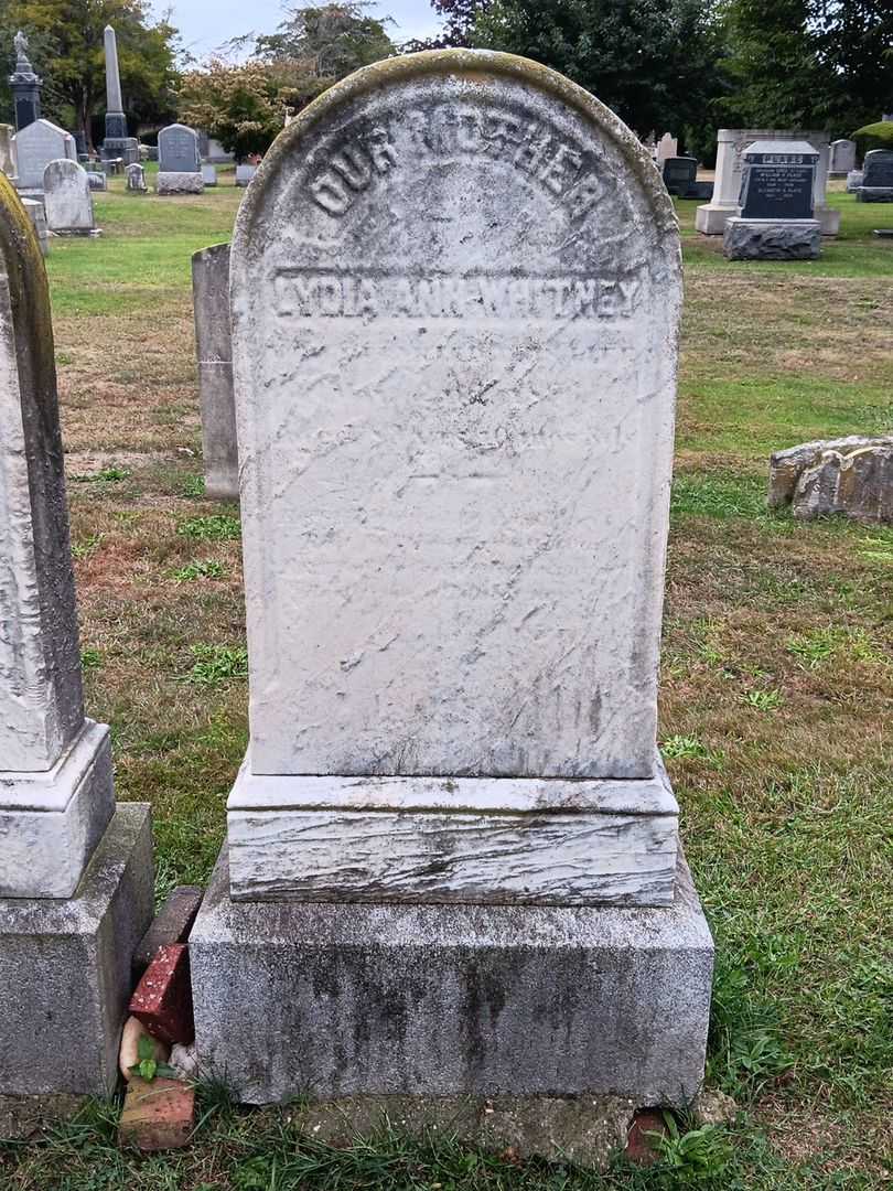 Lydia Ann Whitney's grave. Photo 2