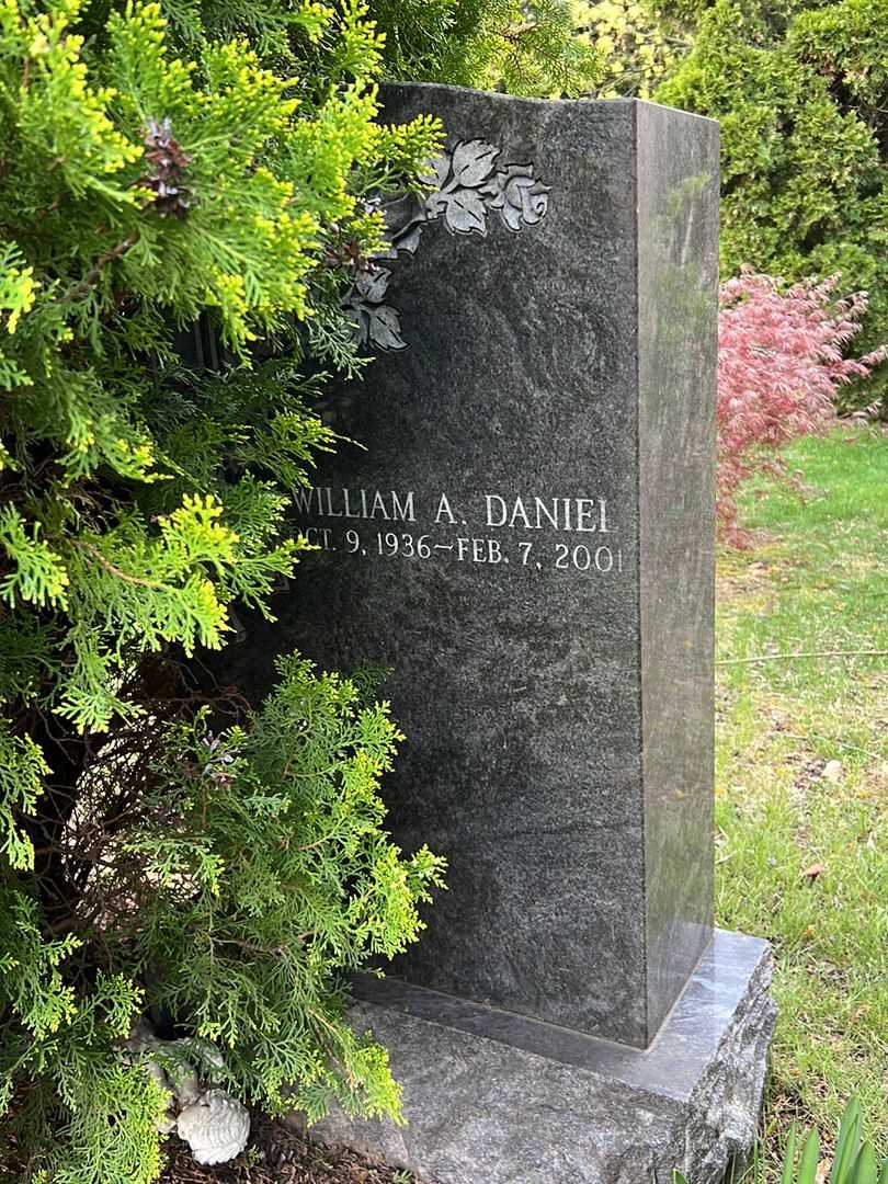 William A. Daniel's grave. Photo 2