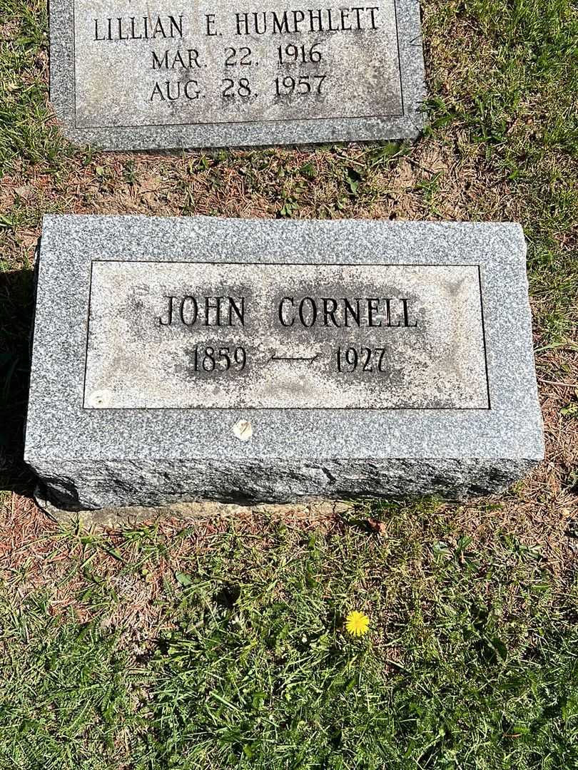 John Cornell's grave. Photo 2