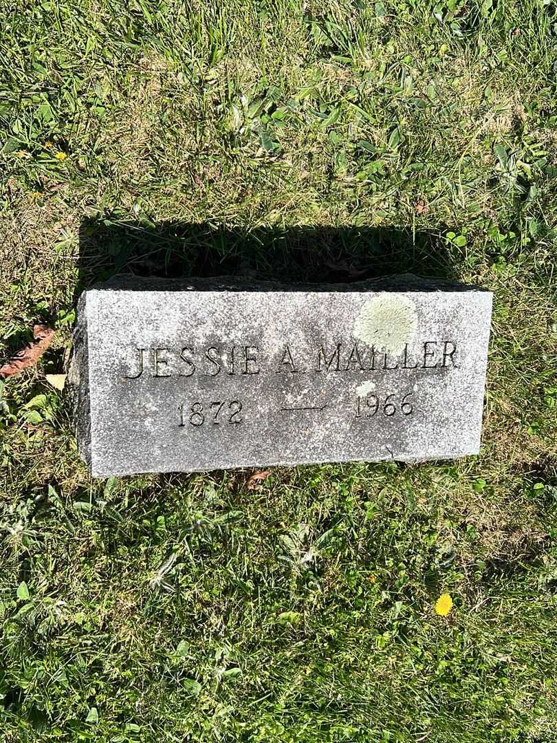 Jessie A. Mailler's grave. Photo 3