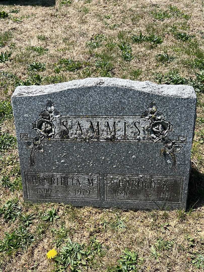 Henrietta M. Sammis's grave. Photo 2