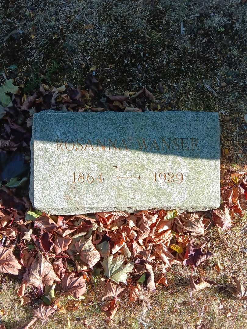 Rosanna Wanser's grave. Photo 3
