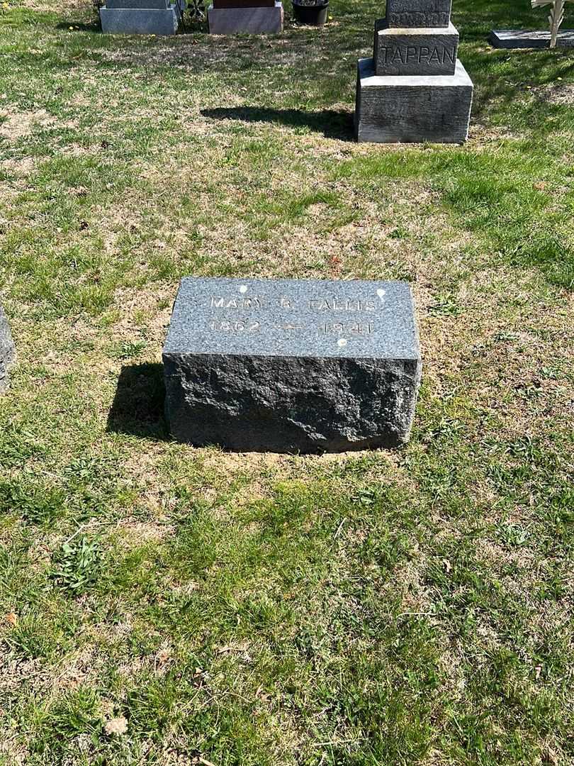 Mary B. Fallis's grave. Photo 1