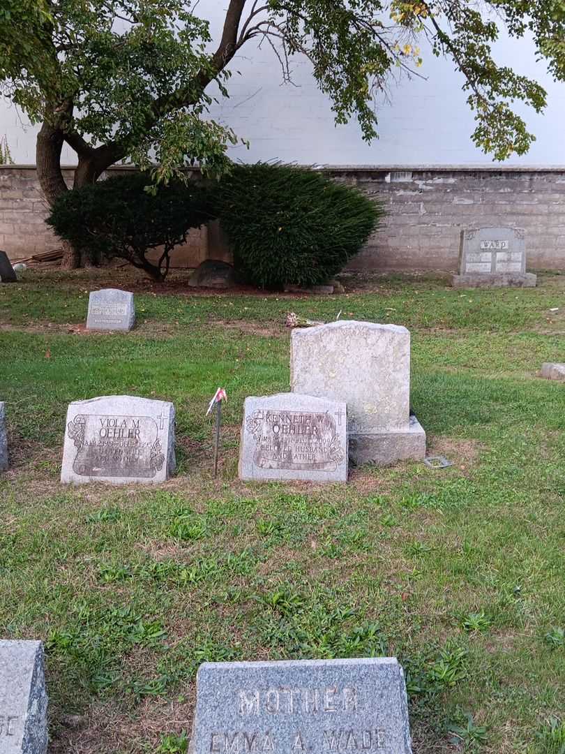 Kenneth W. Oehler's grave. Photo 1