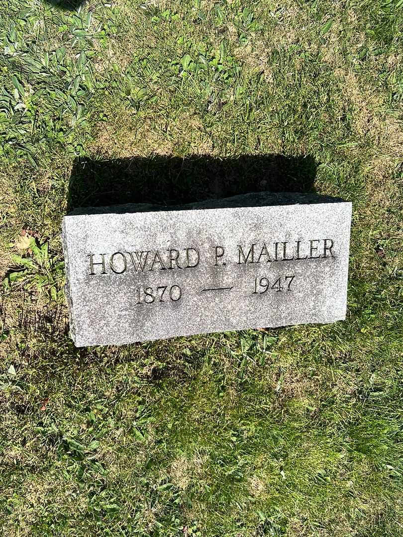 Howard P. Mailler's grave. Photo 3