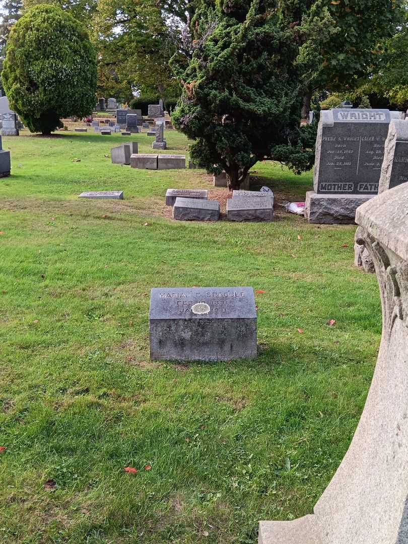 Marian E. Sproule's grave. Photo 3