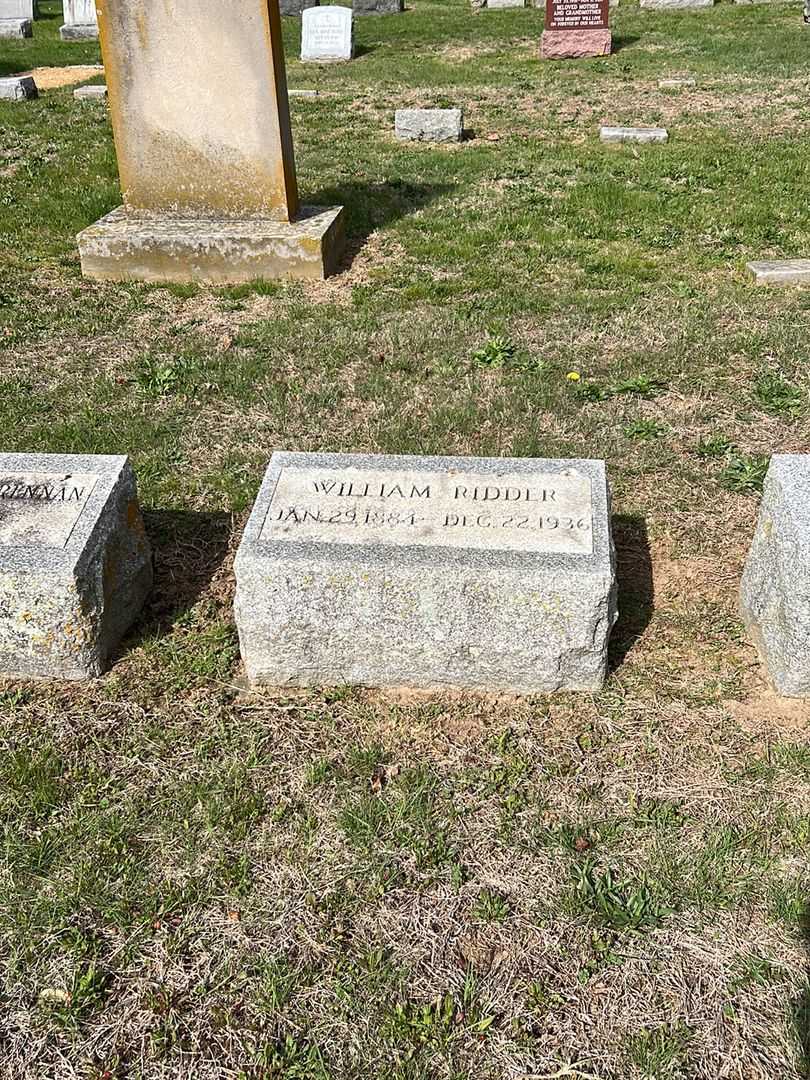 William Ridder's grave. Photo 2