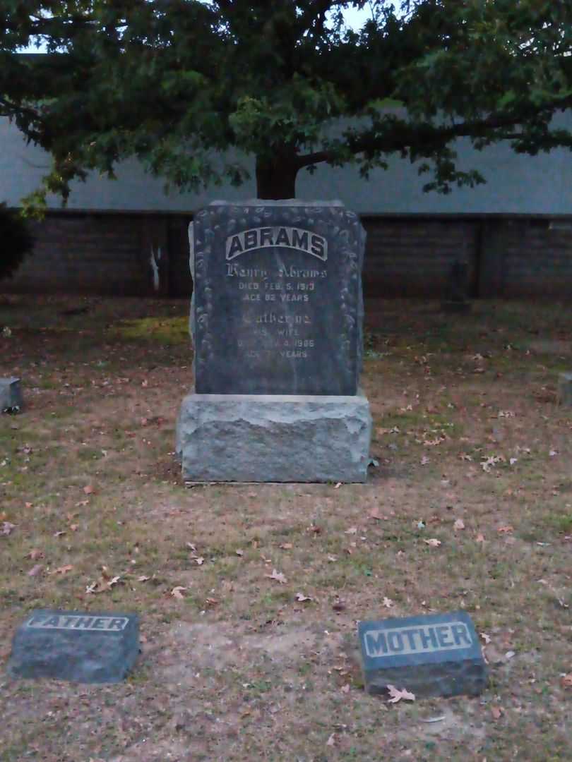 Henry Abrams's grave. Photo 1