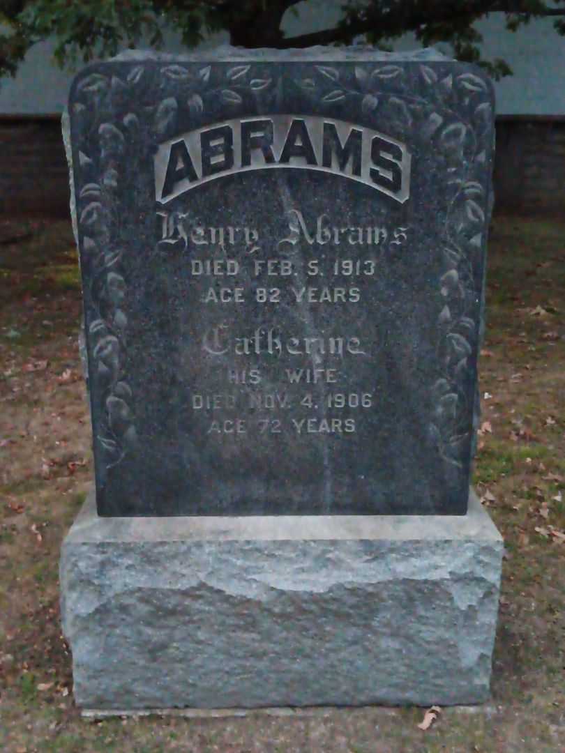 Henry Abrams's grave. Photo 2