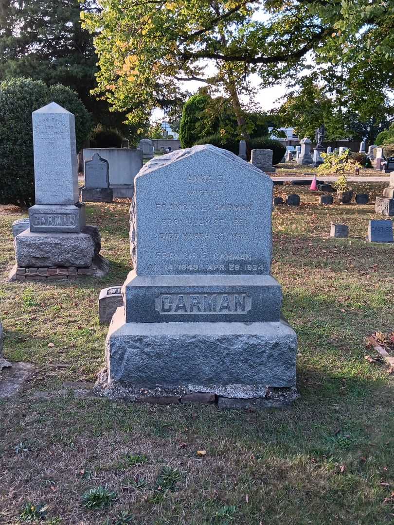 Francis E. Carman's grave. Photo 1