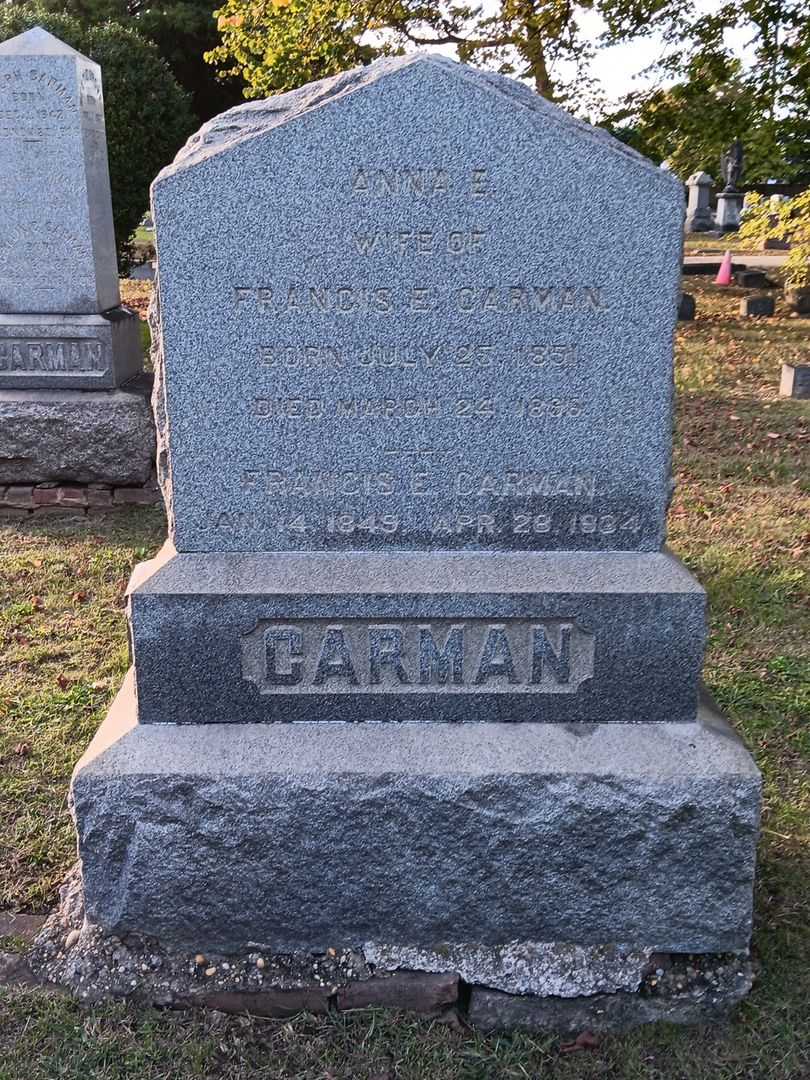 Francis E. Carman's grave. Photo 2