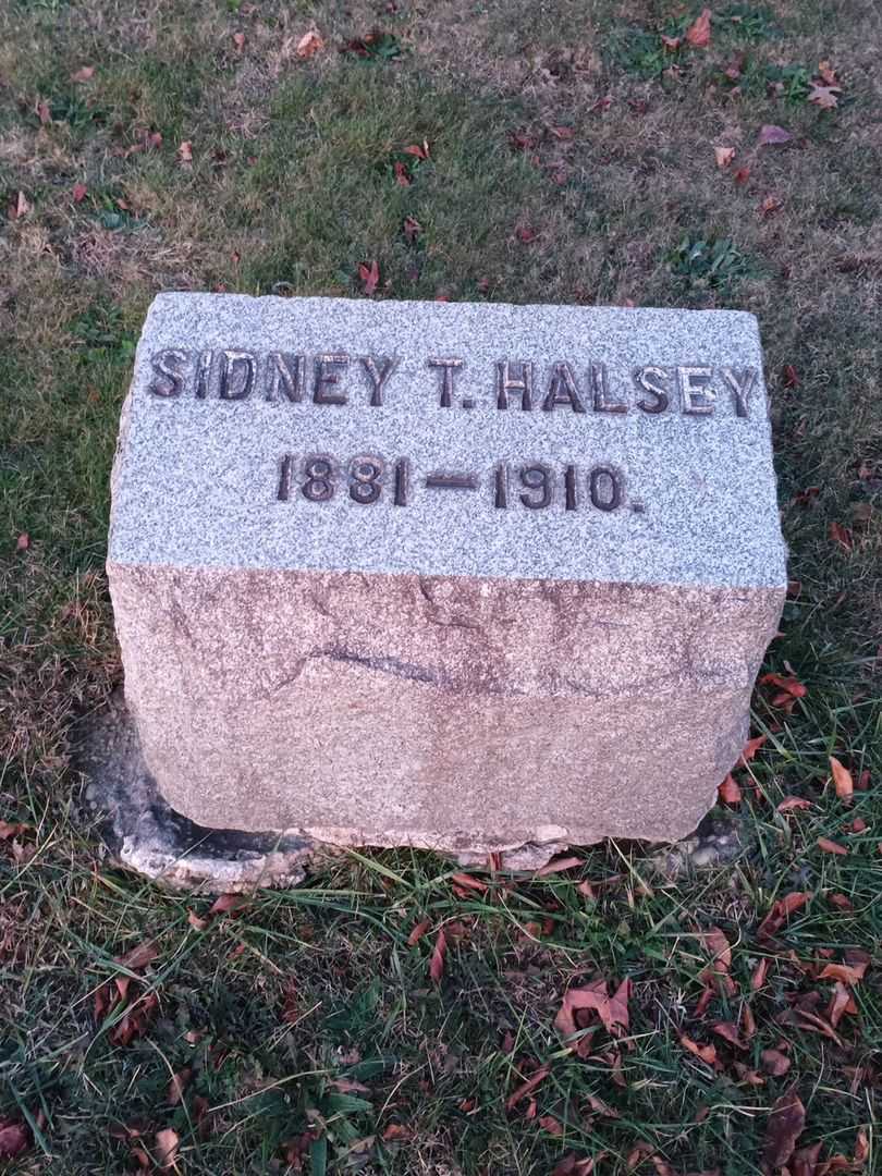 Sidney T. Halsey's grave. Photo 3