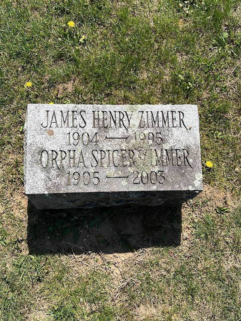 James Henry Zimmer's grave. Photo 3