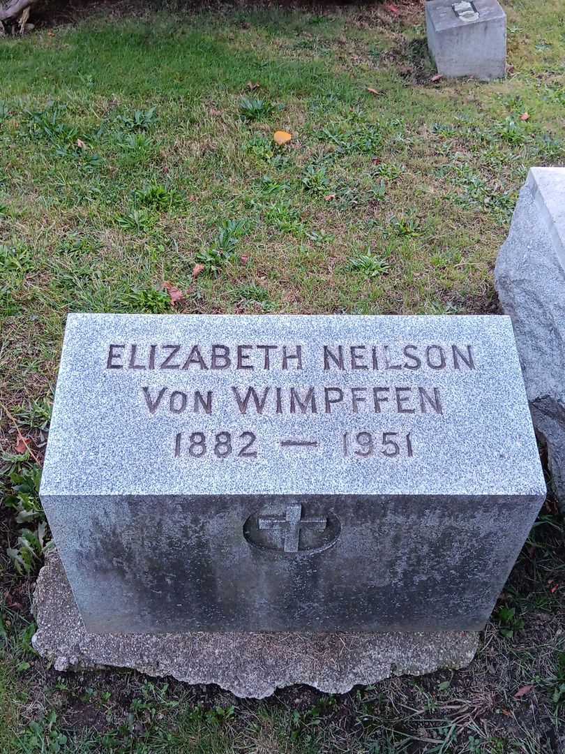 Elizabeth Neilson Von Wimpffen's grave. Photo 2