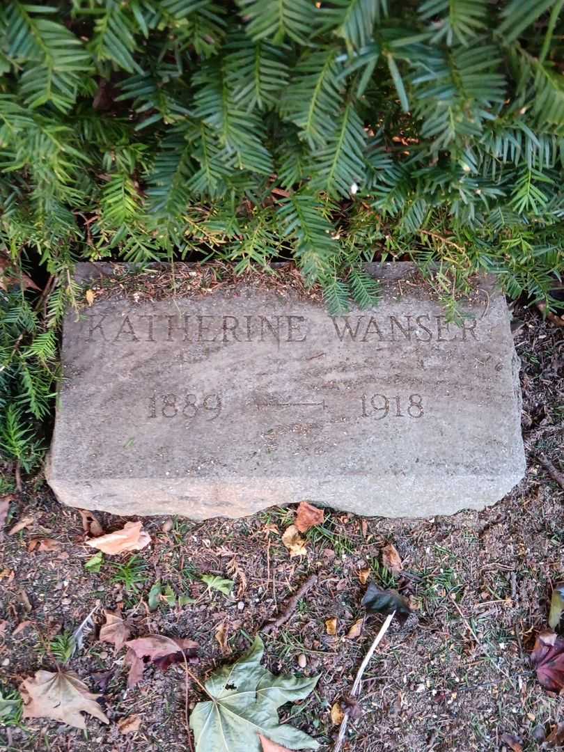 Katherine Wanser's grave. Photo 3