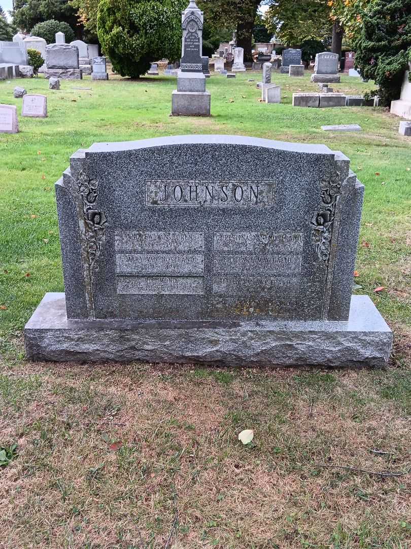 Ellen Van Nostrand Johnson's grave. Photo 2