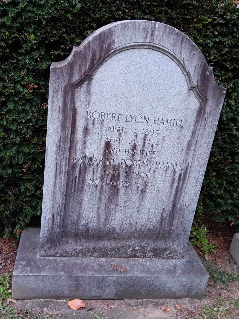 Katharine Porter Hamill's grave. Photo 2