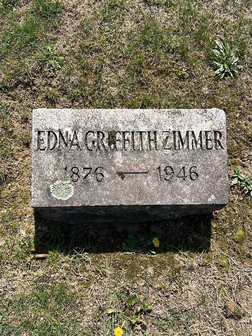 Edna Griffith Zimmer's grave. Photo 3