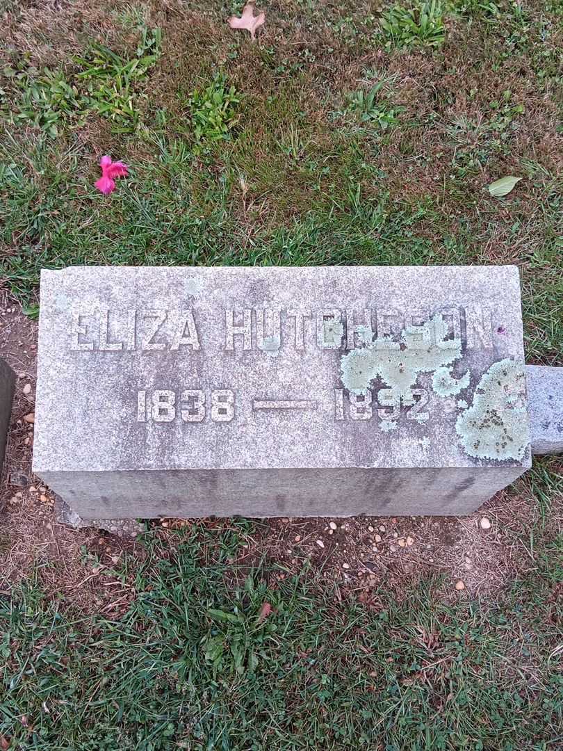 Eliza Hutcheson's grave. Photo 3