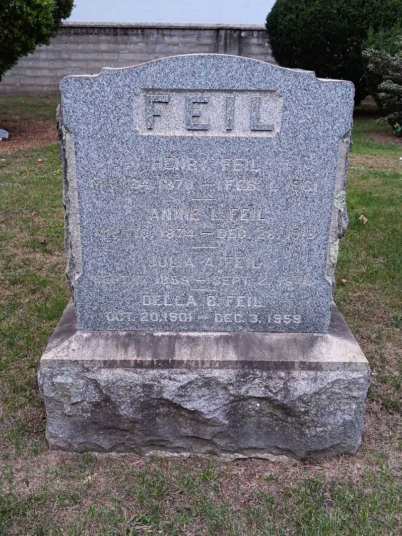 Henry Feil's grave. Photo 2