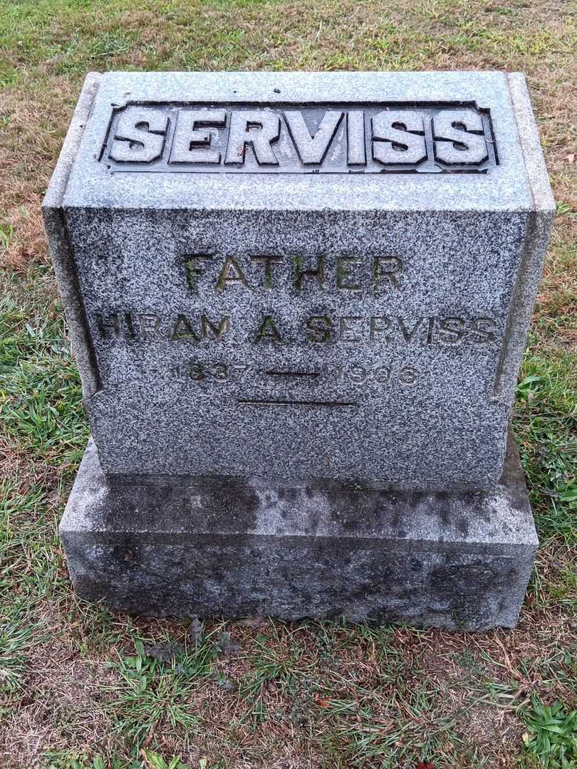 Hiram A. Serviss's grave. Photo 2