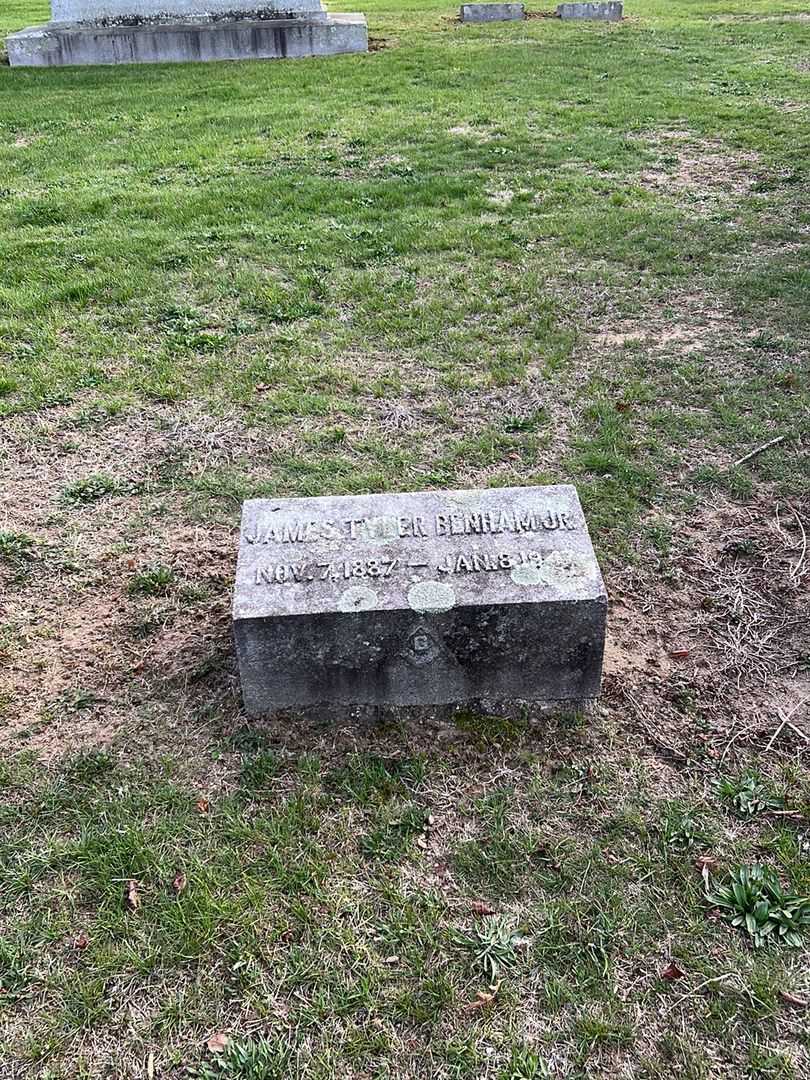 James Tyler Benham Junior's grave. Photo 2