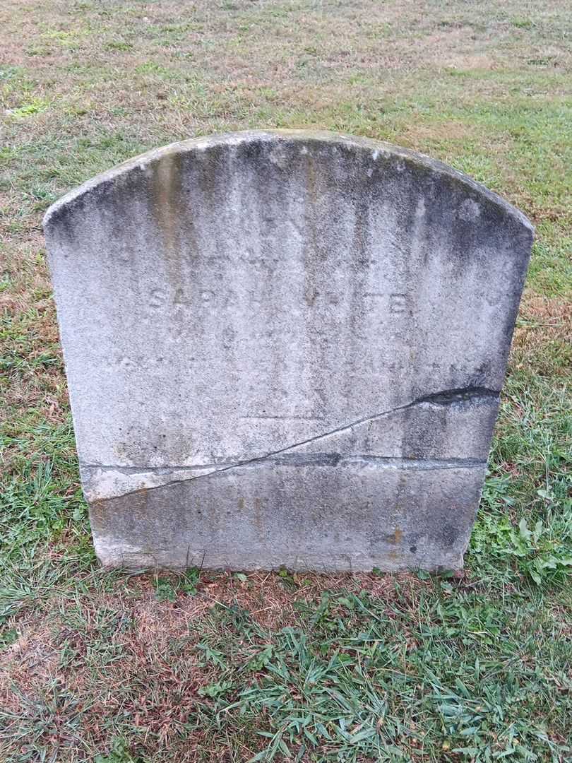 Sarah White's grave. Photo 2