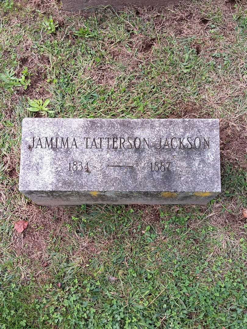 Jamima Tatterson Jackson's grave. Photo 2