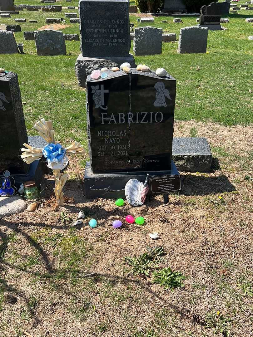 Nicholas J. "Kayo" Fabrizio's grave. Photo 1