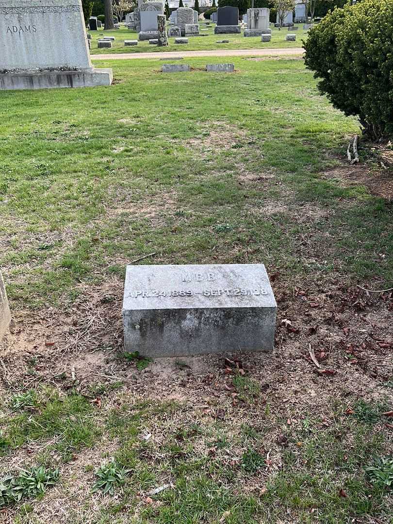 Marguerite B. B Benham's grave. Photo 2