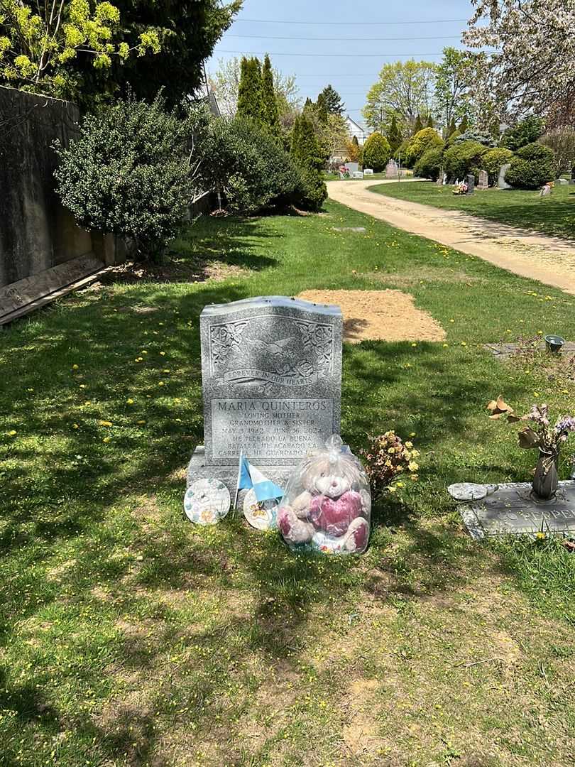 Maria Quinteros's grave. Photo 1