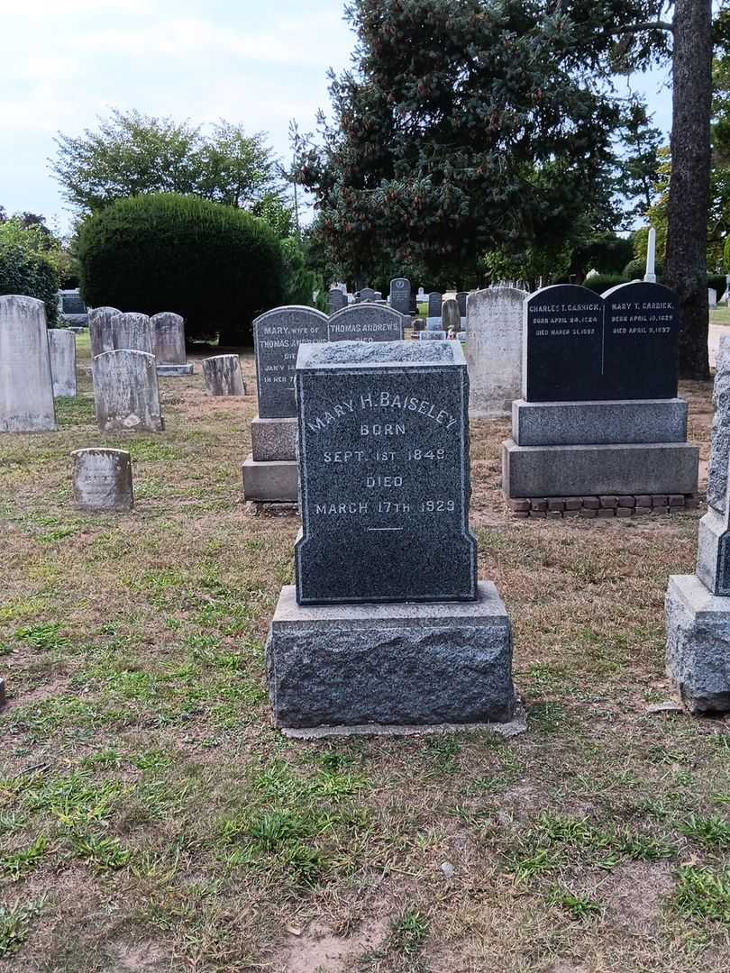 Mary H. Baiseley's grave. Photo 1