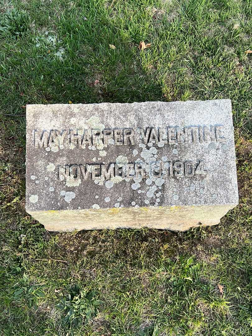 May Harper Valentine's grave. Photo 3