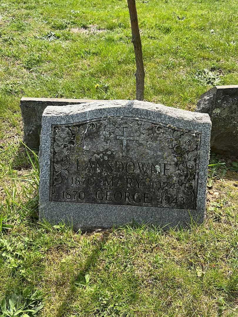 Mary Lansdowne's grave. Photo 2