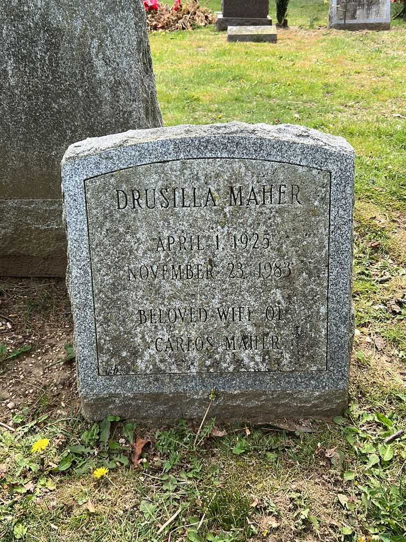 Drusilla A. Maher's grave. Photo 2