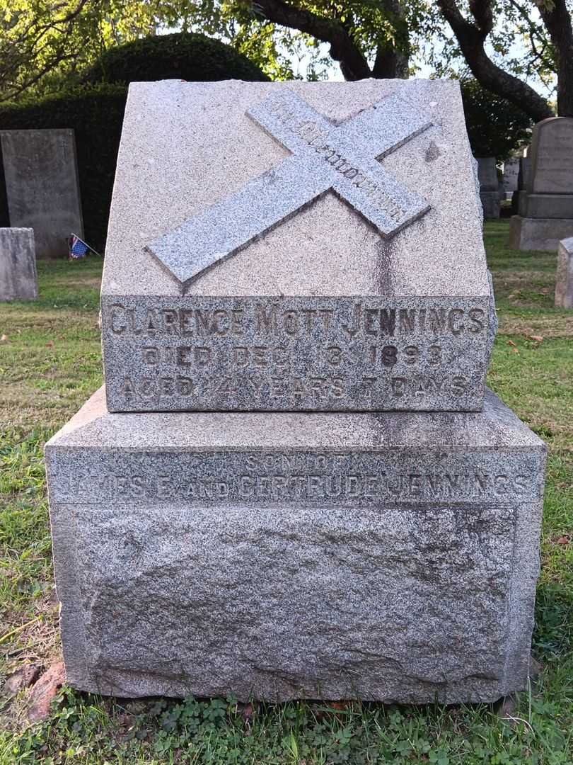 Clarence Mott Jennings's grave. Photo 2