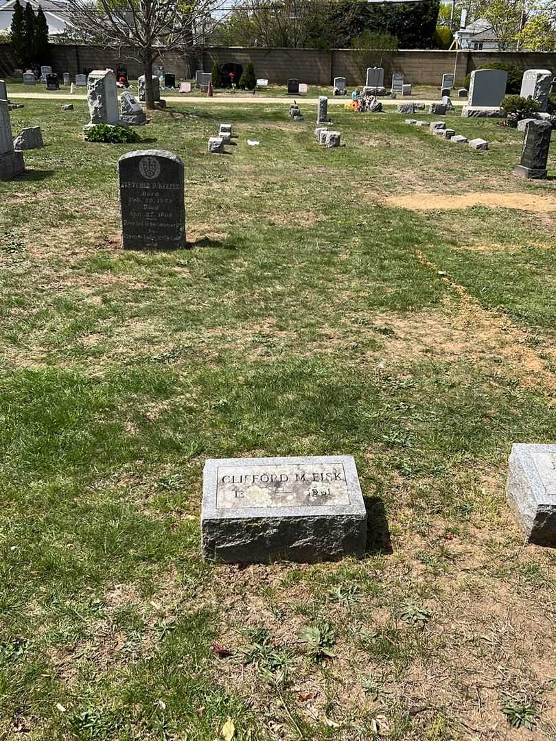 Clifford M. Fisk's grave. Photo 1