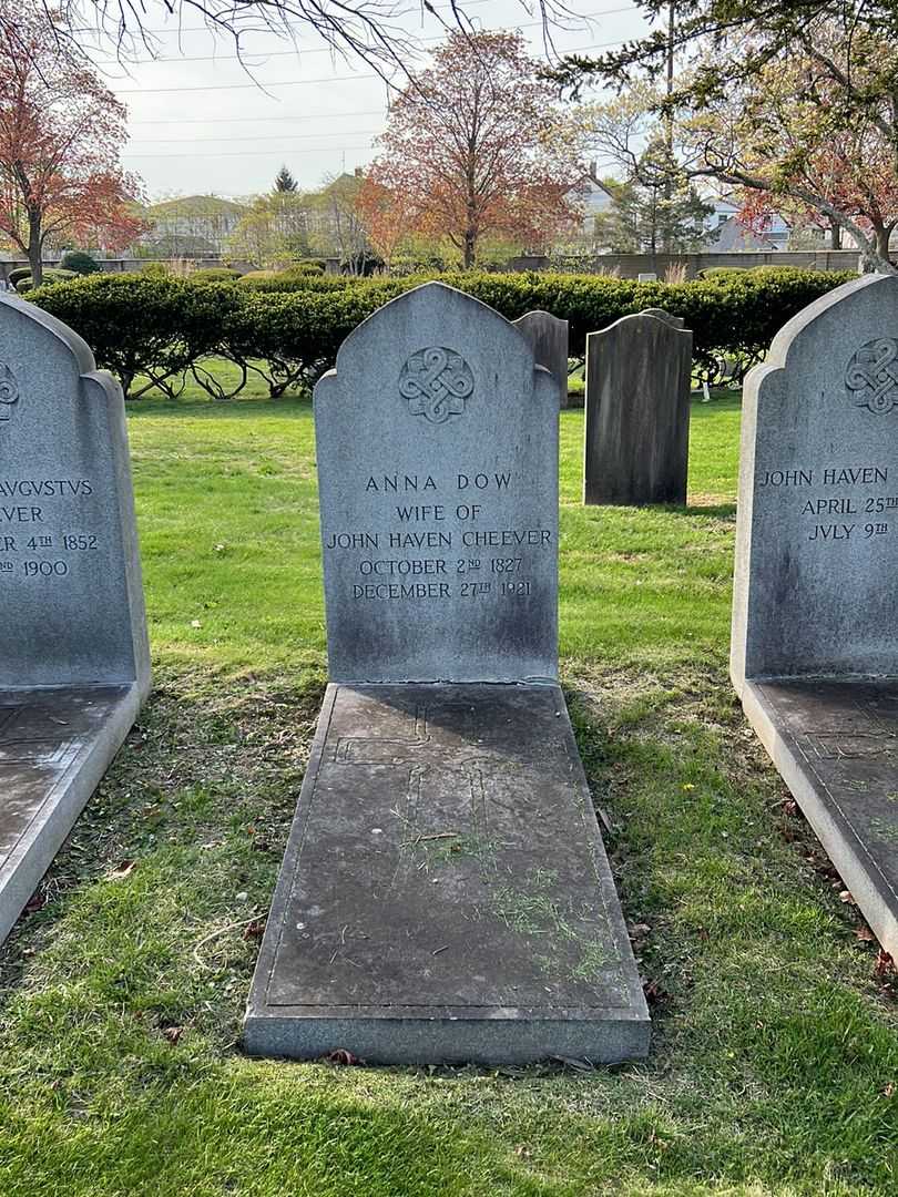 Anna Dow Cheever's grave. Photo 1