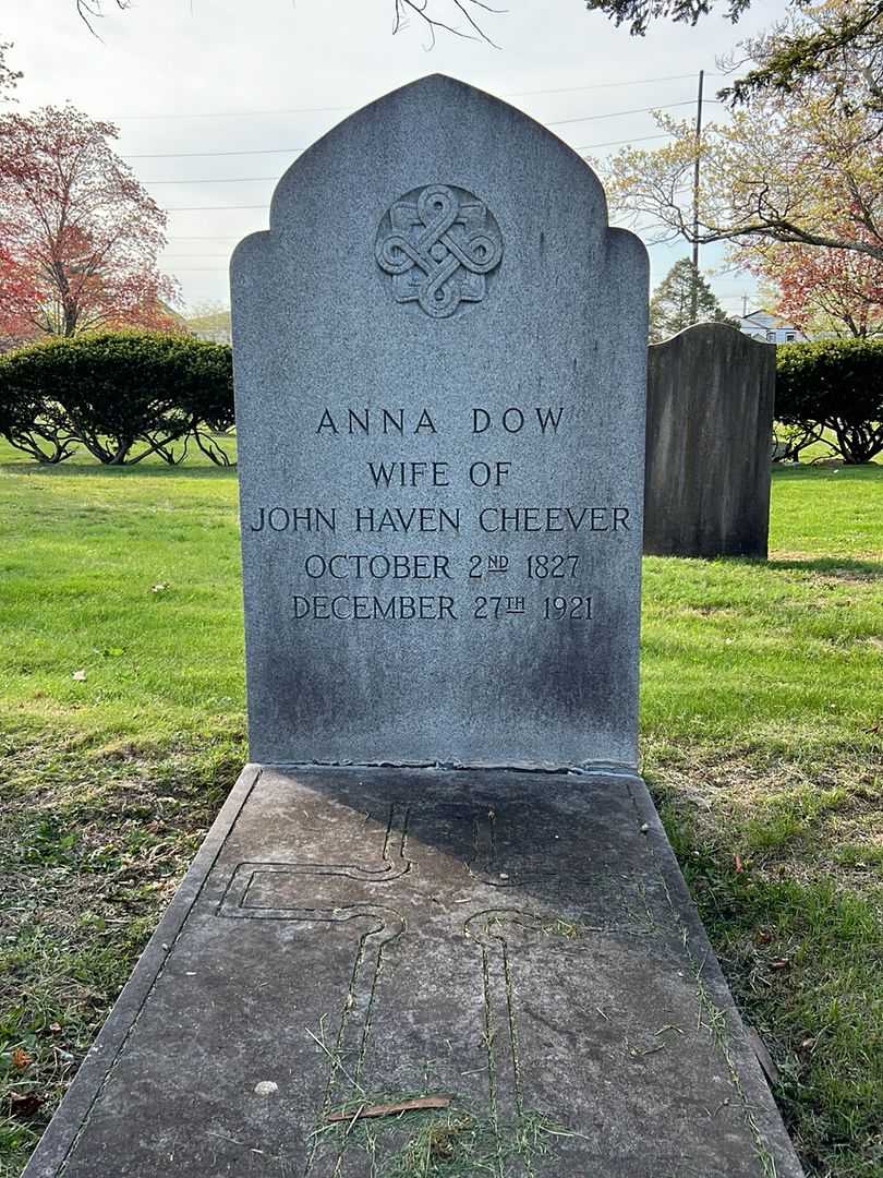 Anna Dow Cheever's grave. Photo 2