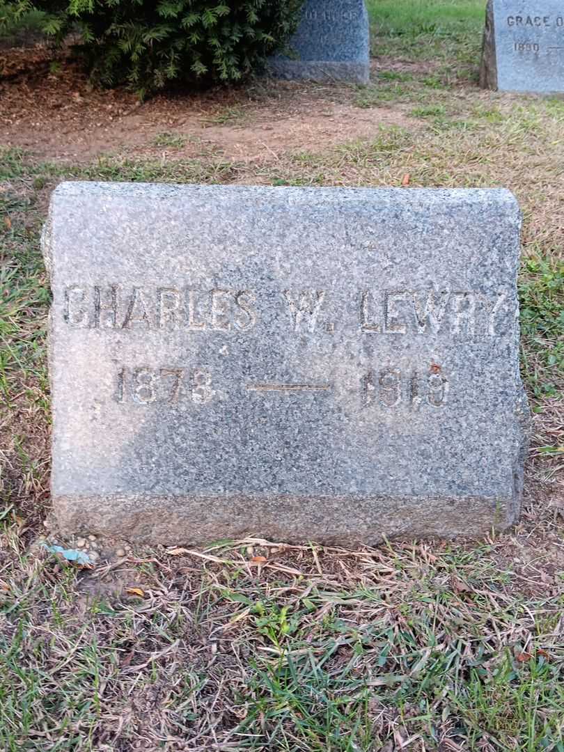 Charles W. Lewry's grave. Photo 2