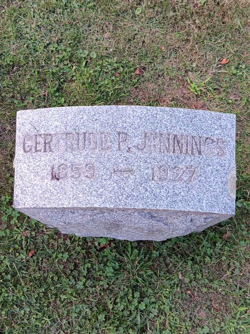Gertrude R. Jennings's grave. Photo 2