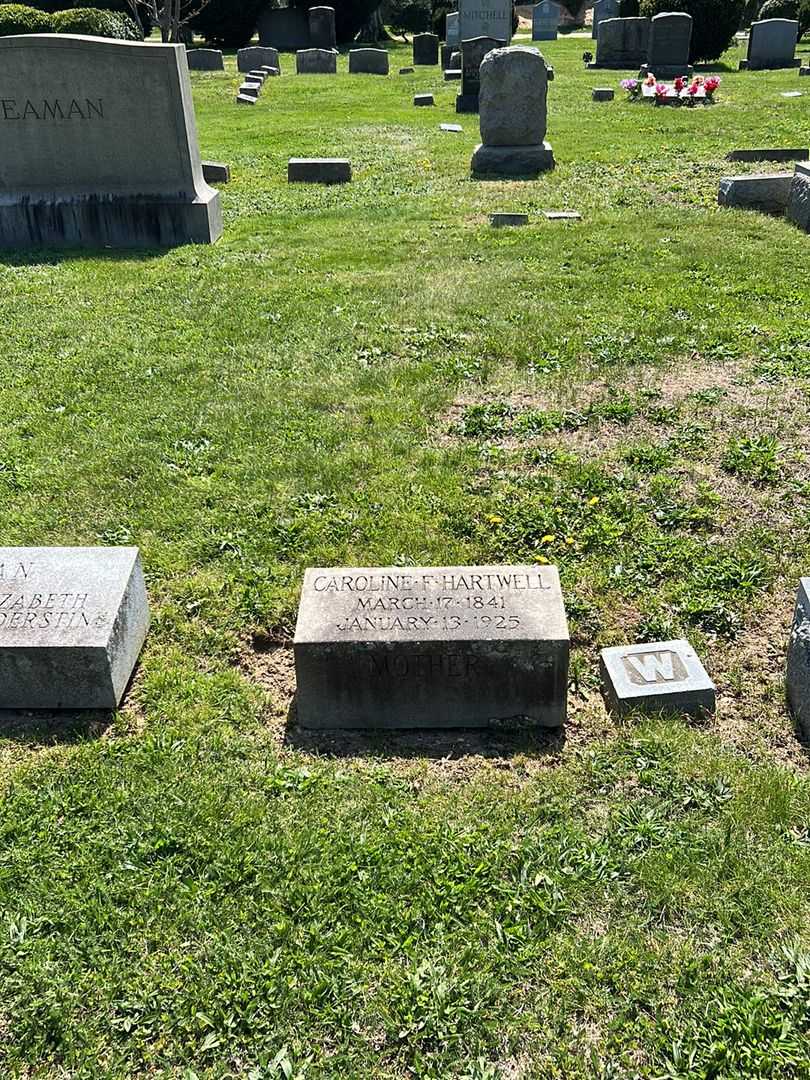 Caroline F. Hartwell's grave. Photo 2