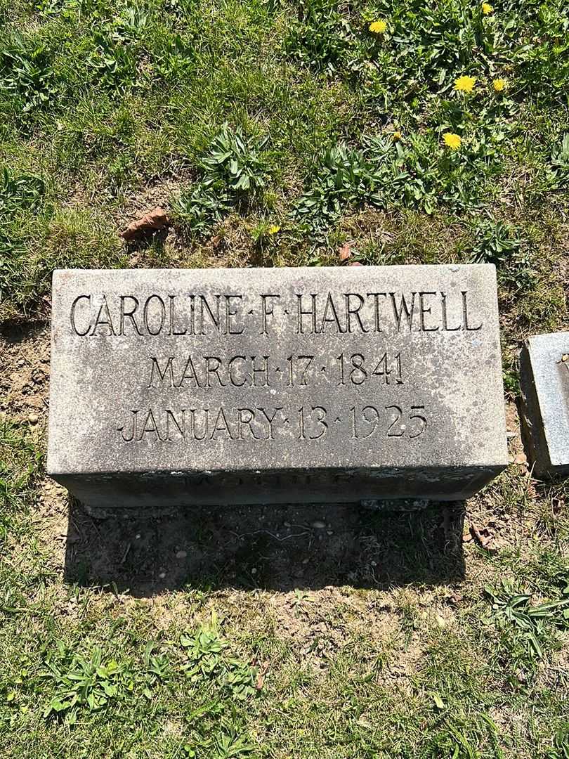 Caroline F. Hartwell's grave. Photo 3
