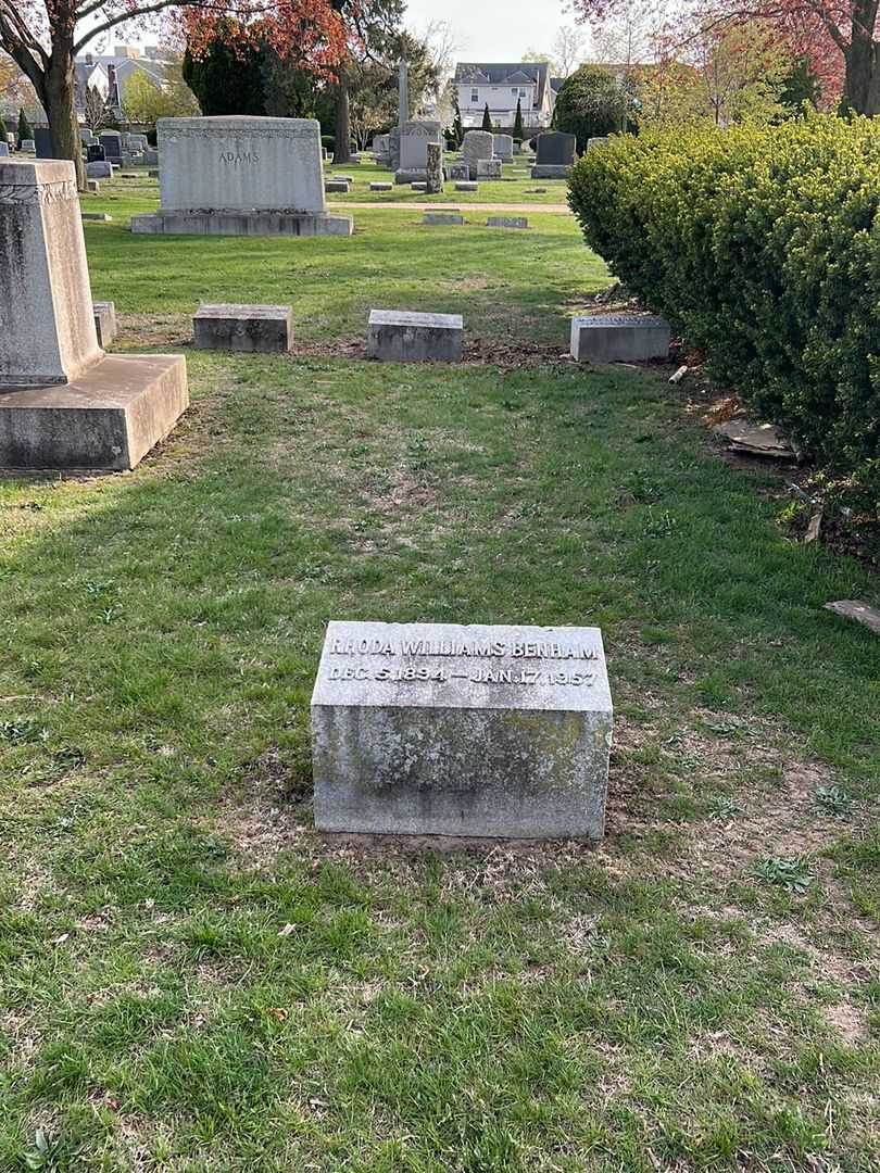 Rhoda Williams Benham's grave. Photo 2